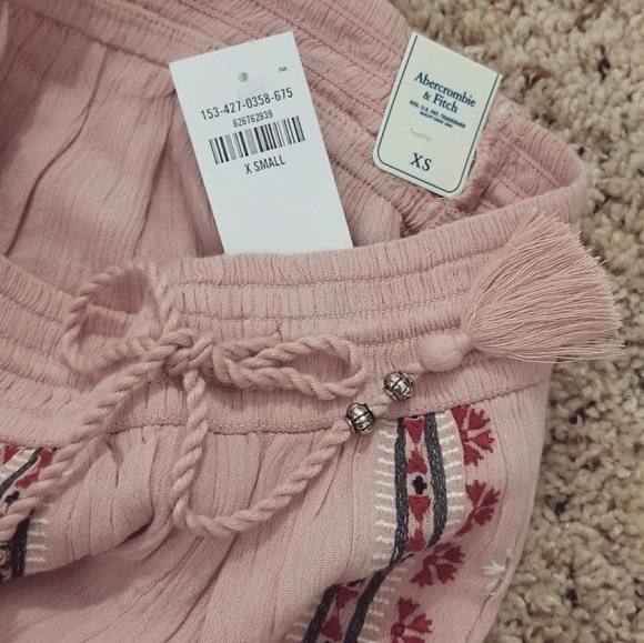 🍒NWT🍒 A&F SUMMER BOHO SHORTS XS - Picture 6 of 8